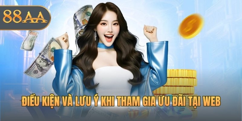 Điều kiện và lưu ý khi tham gia ưu đãi tại web